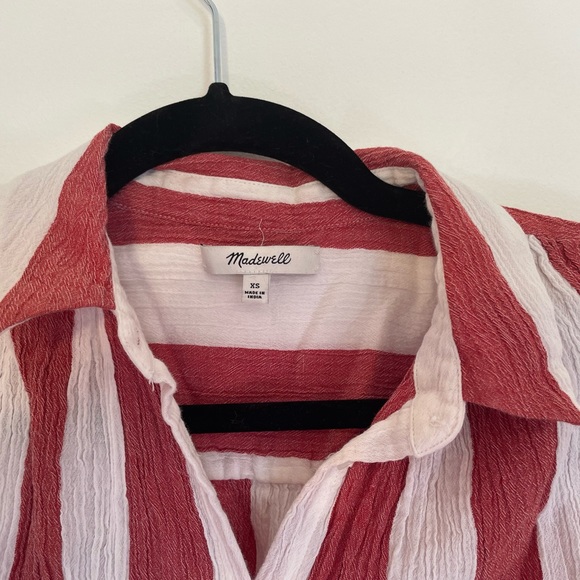 Madewell xs oversized striped button down - Picture 2 of 4
